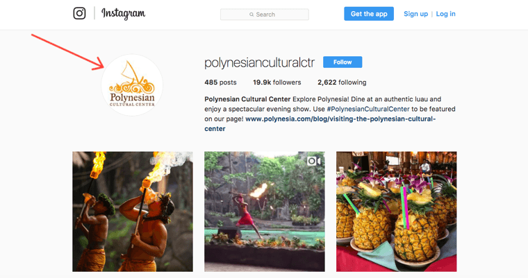 Polynesian Cultural Center Instagram profile