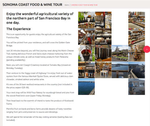 Sonoma Coast Food & Wine Tour