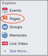 Pages Link on Facebook