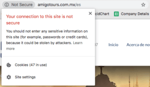 Website Security Error