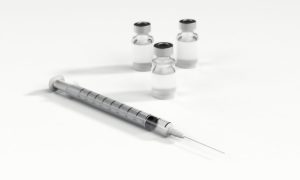 syringe and vaccines