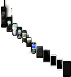 Cell phones through the years